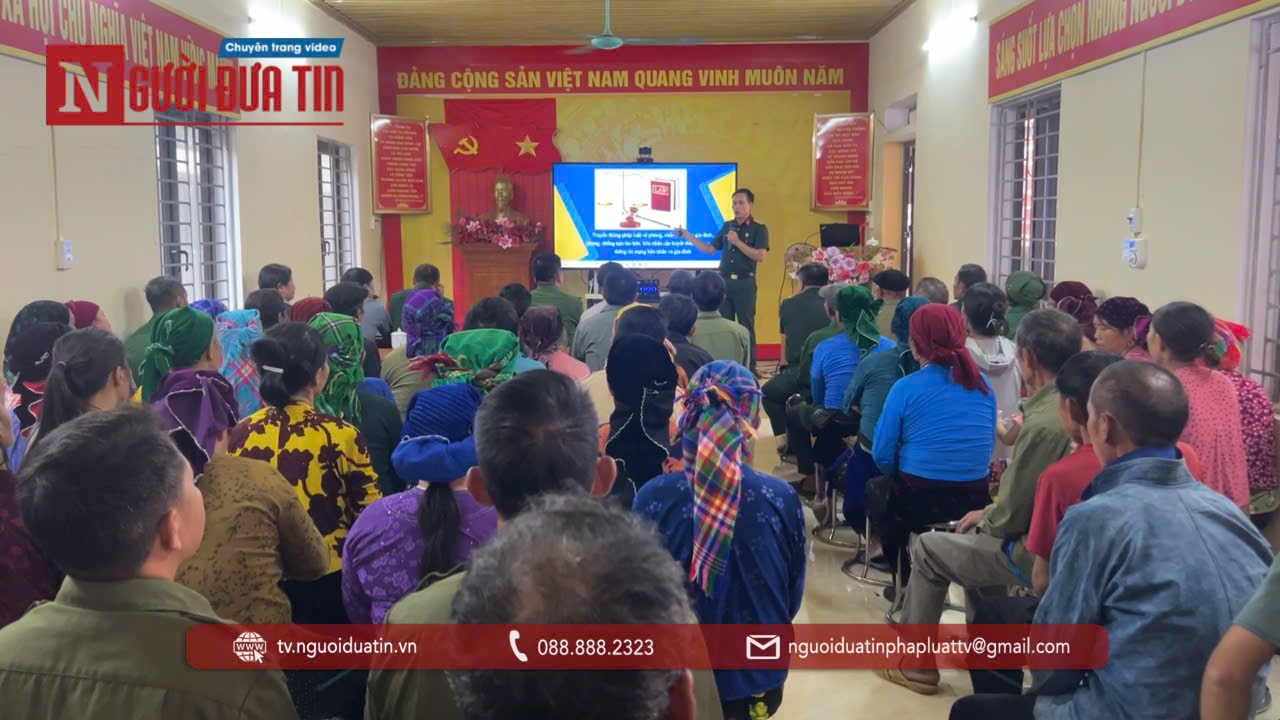 Hội Cựu chiến binh Cơ quan TW Hội Luật gia Việt Nam chung tay đẩy lùi bạo lực gia đình, tảo hôn, hôn nhân cận huyết và đảm bảo an toàn thông tin mạng cùng bà con xã Cán Tỷ (Tuyên Quang)