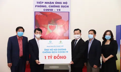 Shark Nguyễn Thanh Việt ủng hộ 1 tỉ đồng và phát động chiến dịch 'Lan tỏa yêu thương cùng Hải Dương chống dịch'