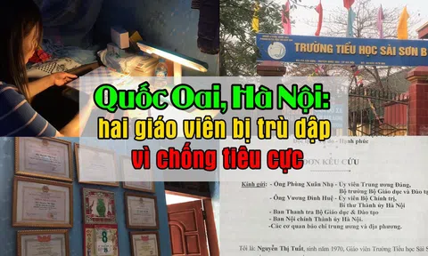 Bài 1: Chống tiêu cực, hai giáo viên ở Hà Nội kêu cứu vì bị cấp trên trù dập