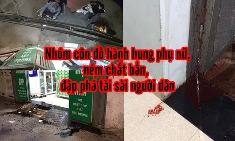Hà Nội: Nhóm côn đồ “khủng bố” nhà dân bằng hung khí và chất bẩn