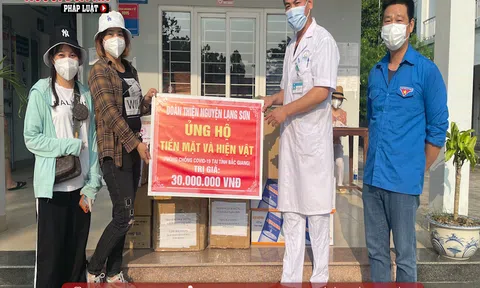 Đoàn thiện nguyện Lạng Sơn 'chia lửa' với tâm dịch Bắc Giang