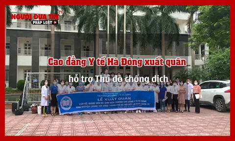 Thầy và trò trường Cao đẳng Y tế Hà Đông (Hà Nội) xuất quân tham gia chống dịch