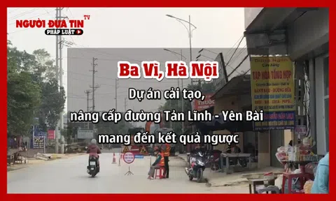 Ba Vì, Hà Nội: Dự án cải tạo, nâng cấp đường Tản Lĩnh - Yên Bài lộ nhiều bất cập