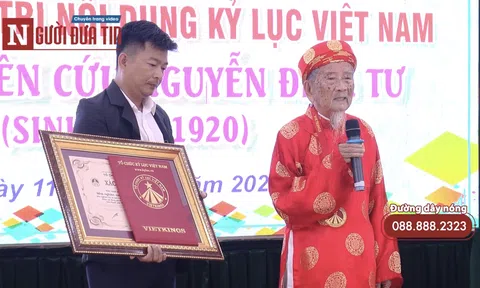 Nhà nghiên cứu 102 tuổi nhận Bằng tôn vinh giá trị nội dung Kỷ lục Việt Nam