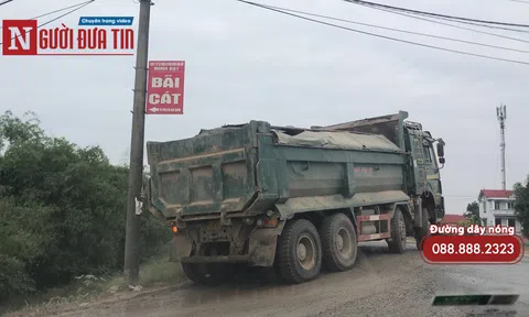 Công tác quản lý về đất đai, môi trường, xây dựng khu vực ven sông ở Đông Anh, Hà Nội: (Bài 1) Xe quá tải “dày xéo” đê sông Hồng