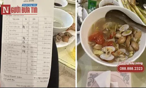 Vụ tố cáo nhà hàng ở Hạ Long 'chặt chém': 1 bữa ăn 12 triệu, choáng ngợp bảng giá thực đơn