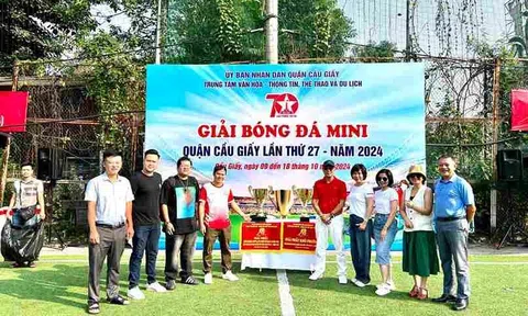 Quận Cầu Giấy, Hà Nội tưng bừng tổ chức Giải bóng đá mini lần thứ 27