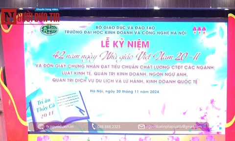 Trường Đại học Kinh doanh và Công nghệ Hà Nội kỷ niệm 42 năm ngày Nhà giáo Việt Nam 20/11