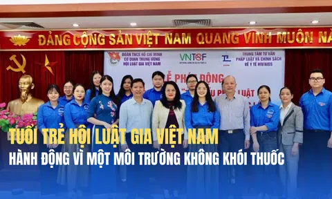 Tuổi trẻ Hội Luật gia Việt Nam hành động vì một môi trường không khói thuốc