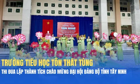 Trường Tiểu học Tôn Thất Tùng thi đua chào mừng Đại hội Đảng bộ tỉnh Tây Ninh