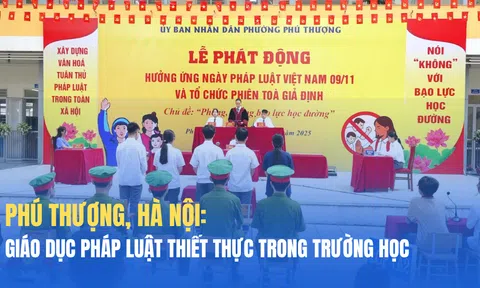 Giáo dục pháp luật qua trải nghiệm: Học sinh làm thẩm phán trong phiên tòa giả định