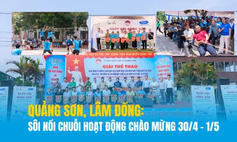 Quảng Sơn, Lâm Đồng: Sôi nổi chuỗi hoạt động chào mừng 30/4 – 1/5, lan tỏa tinh thần đoàn kết