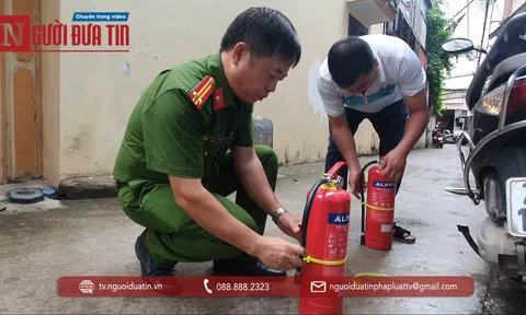 Bắc Từ Liêm, Hà Nội: Cảnh sát tăng cường lắp đặt thiết bị PCCC đảm bảo an toàn cho các cụm dân cư