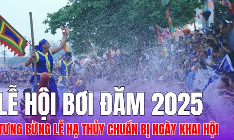 Lễ hội bơi Đăm 2025: Tưng bừng lễ Hạ thủy chuẩn bị cho ngày khai hội