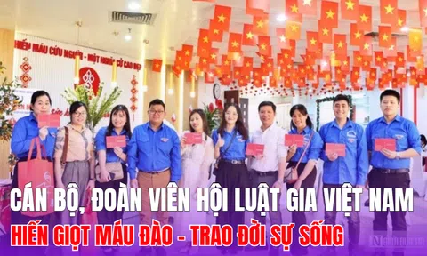 Cán bộ, đoàn viên Hội Luật gia Việt Nam tích cực tham gia hiến máu tình nguyện hưởng ứng Tháng Thanh niên: Hiến giọt máu đào - Trao đời sự sống