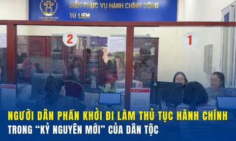 Hà Nội: Người dân phấn khởi đi làm thủ tục hành chính trong “kỷ nguyên mới”