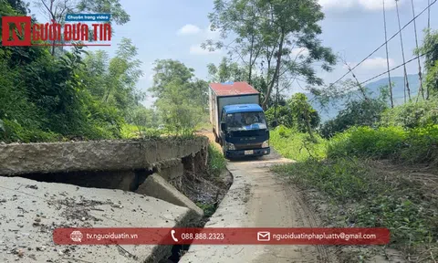Cần có biện pháp đảm bảo an toàn cho người dân khi qua tuyến đường sạt lở ở Tuyên Quang