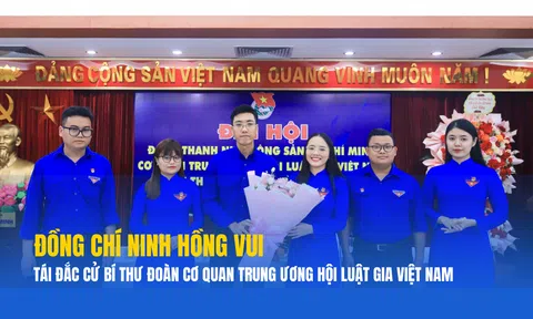 Đồng chí Ninh Hồng Vui tái đắc cử Bí thư Đoàn Cơ quan Trung ương Hội Luật gia Việt Nam