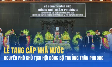 Lễ tang cấp Nhà nước nguyên Phó Chủ tịch Hội đồng Bộ trưởng Trần Phương
