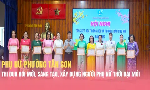 Phụ nữ phường Tân Sơn, TP.HCM thi đua đổi mới, sáng tạo, xây dựng người phụ nữ thời đại mới