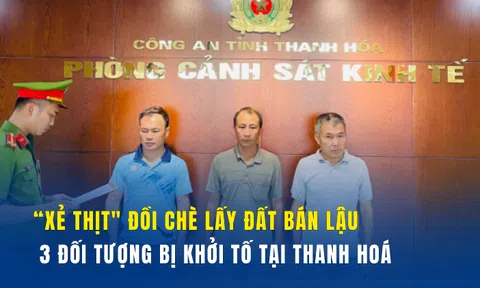 "Xẻ thịt" đồi chè lấy đất bán lậu, 3 đối tượng bị khởi tố tại Thanh Hoá