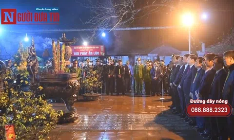 An ninh 5 lớp được thiết lập tại Lễ hội khai ấn đền Trần