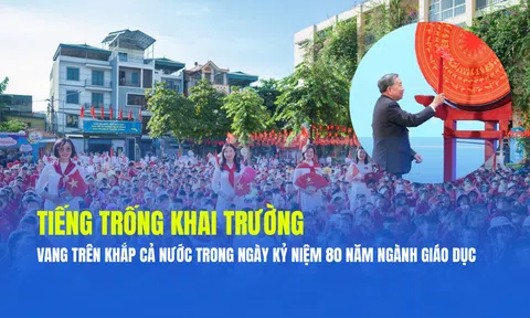 Lễ khai giảng 'chưa từng có', đánh dấu hành trình 80 năm ngành Giáo dục