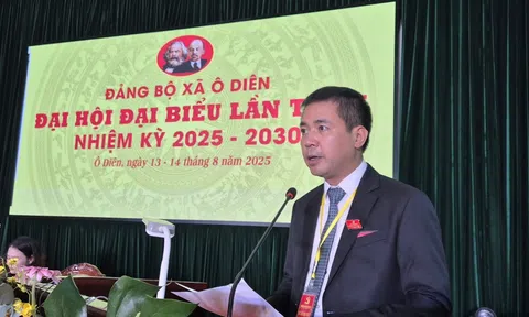 Ông Nguyễn Văn Đức (Bí thư Đảng ủy, Chủ tịch HĐND xã Ô Diên) trúng cử Ban Chấp hành Đảng bộ thành phố Hà Nội khóa XVIII
