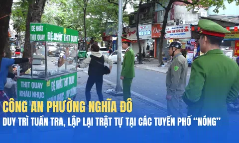 Công an phường Nghĩa Đô (Hà Nội): Tái lập trật tự khu vực 'chợ cóc', hàng rong
