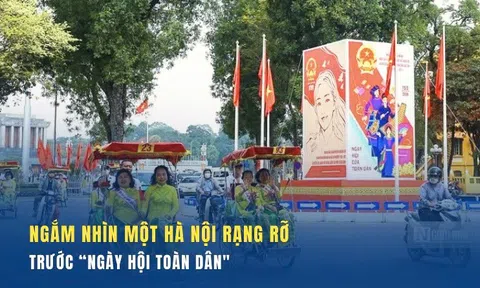Ngắm nhìn một Hà Nội rạng rỡ trước ‘Ngày hội toàn dân’