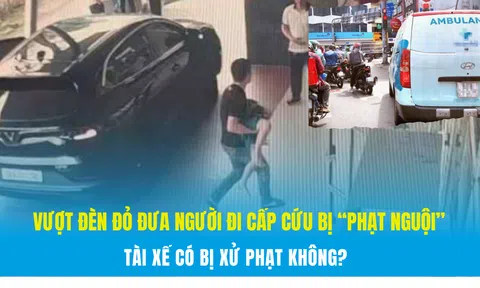 Vượt đèn đỏ đưa người đi cấp cứu bị “phạt nguội”: Tài xế có bị xử phạt không?