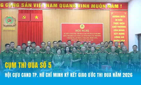Cụm thi đua số 5 Hội Cựu CAND TP. Hồ Chí Minh ký kết giao ước thi đua năm 2026