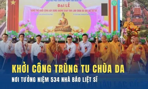 Khởi công trùng tu chùa Da – nơi tưởng niệm 534 nhà báo liệt sĩ