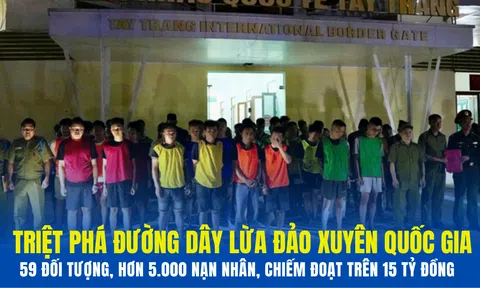 Triệt phá đường dây lừa đảo xuyên quốc gia: 59 đối tượng, hơn 5.000 nạn nhân, chiếm đoạt trên 15 tỷ đồng