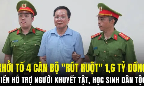 "Rút ruột" 1,6 tỷ đồng tiền hỗ trợ người khuyết tật, học sinh dân tộc: 4 cán bộ bị khởi tố