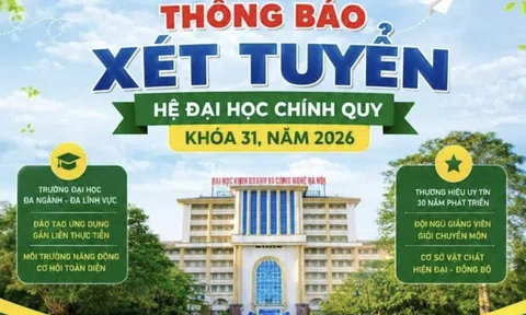 Trường Đại học Kinh doanh và Công nghệ Hà Nội xét tuyển Hệ đại học chính quy khóa 31 năm 2026