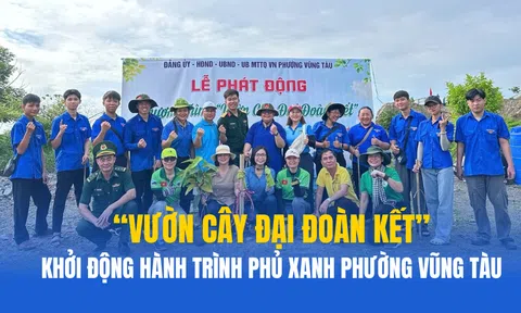 Phường Vũng Tàu phát động xây dựng "Vườn cây Đại đoàn kết", chung tay phủ xanh đô thị