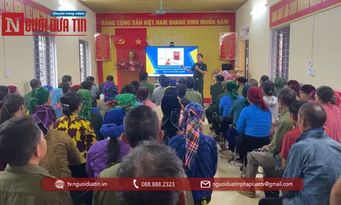 Hội Cựu chiến binh Cơ quan TW Hội Luật gia Việt Nam chung tay đẩy lùi bạo lực gia đình, tảo hôn, hôn nhân cận huyết và đảm bảo an toàn thông tin mạng cùng bà con xã Cán Tỷ (Tuyên Quang)