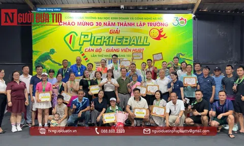 Giải Pickleball cán bộ, giảng viên HUBT lần thứ nhất năm 2026