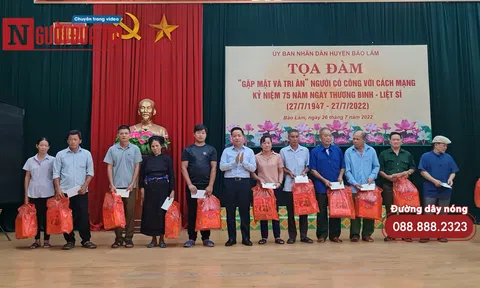 Bảo Lâm, Cao Bằng: Huyện vùng cao "gặp mặt và tri ân" người có công với cách mạng nhân kỷ niệm 75 năm ngày thương binh, liệt sĩ
