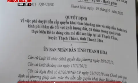 Thạch Thành, Thanh Hóa: Núp bóng tận thu đất, đá san lấp, để khai thác quặng trái quy định