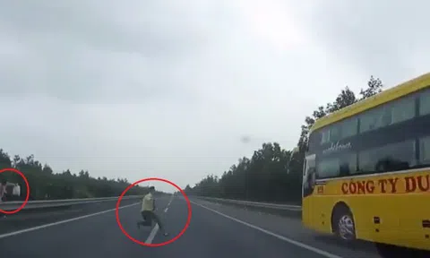 BẮT KHÁCH TRÊN ĐƯỜNG CAO TỐC, PHỤ XE "DÍNH ĐÒN"