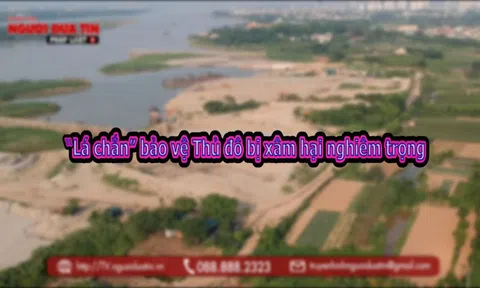 Hà Nội: Kè bảo vệ đê sông Hồng bị xâm hại