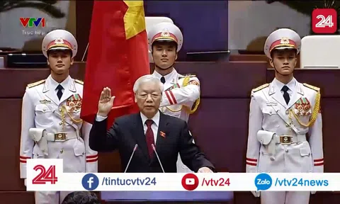 Toàn cảnh lễ tuyên thệ nhậm chức Chủ tịch nước của Tổng bí thư Nguyễn Phú Trọng