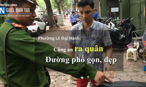 (Bài 5) “Bệnh” hình thức trong công tác đảm bảo văn minh đô thị: Công an ra quân, đường phố gọn, đẹp