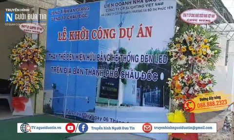 An Giang khởi công dự án chiếu sáng tiết kiệm điện năng, bảo vệ môi trường