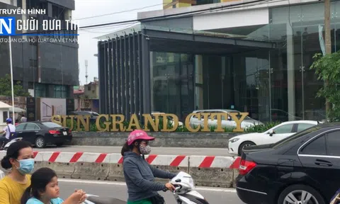 Chung cư Sun Grand City Lương Yên: Công nhân náo loạn vì tòa nhà rung lắc, có dấu hiệu bị nghiêng