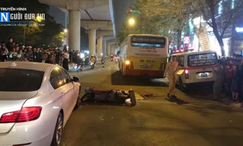 Hà Nội: Va chạm với xe con, nữ sinh viên bị xe buýt cán tử vong