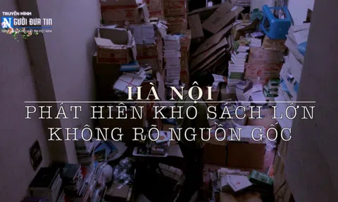 Theo chân quản lý thị trường thâm nhập cơ sở nghi là kho sách giả lớn nhất nhì miền Bắc