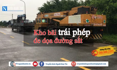 Thanh Trì, Hà Nội: "Đầu gấu" dọn đường cho xe tải vi phạm Luật đường sắt?